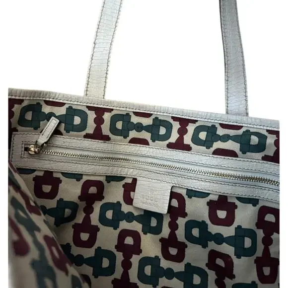 GUCCI GG Canvas Web Jolicoeur Tote includes monogrammed GG Black Dust Bag - Picture 12 of 16